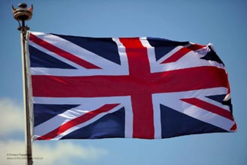 Foto: Crown Copyright/Royal Navy/LA(Phot) Simmo Simpson Union Jack